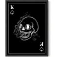 thumbnail image 1 of HAUS AND HUES Skull Posters - Skull Art Halloween Print Spooky Pictures, Skeleton Art Creepy Wall Art, Skeleton Poster Halloween Pictures Wall Decor Framed, Edgy Room Decor (16x20 Framed Black), 1 of 1