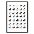 thumbnail image 1 of HAUS AND HUES Sneaker Posters for Guys - Michael Jordan Shoes Poster, Sneaker Wall Art Cool Posters for Guys Bedroom, Dope Posters, Cool Sneakerhead Room Decor, Jordans Evolution (Unframed 24x36), 1 of 6