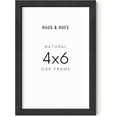 thumbnail image 1 of HAUS AND HUES Solid Oak 4x6 Black Photo Frame for Wall or Tabletop - 4x6 Frame Black, 4 by 6 Picture Frame, Wall Frame 4x6 Frames for Pictures, 4x6 Picture Frame Black Wood (Black Oak Frame), 1 of 6