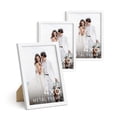 thumbnail image 1 of HAUS AND HUES 4x6 White Metal Picture Frames - White 4X6 Photo Frames - Features Premium Aluminum, Vertical Hanging, Easel Back for Tabletop, Home, Office (4x6 in, White, Set of 3), 1 of 6
