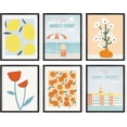 thumbnail image 1 of HAUS AND HUES Travel Wall Art - Framed Wall Art Italy Travel Posters Europe, Wall Flower Pictures, Vintage Posters Framed, Peach Wall Decor, Flower Prints Framed, Amalfi Poster (Framed Black 16x20), 1 of 6