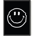 thumbnail image 1 of HAUS AND HUES Trippy Posters Black Smiley Face Poster Posters for Room Aesthetic 90s Trippy Black Aesthetic Pictures for Wall Dark Trippy Room Decor Aesthetic Grunge | UNFRAMED 12” x 16”, 1 of 6