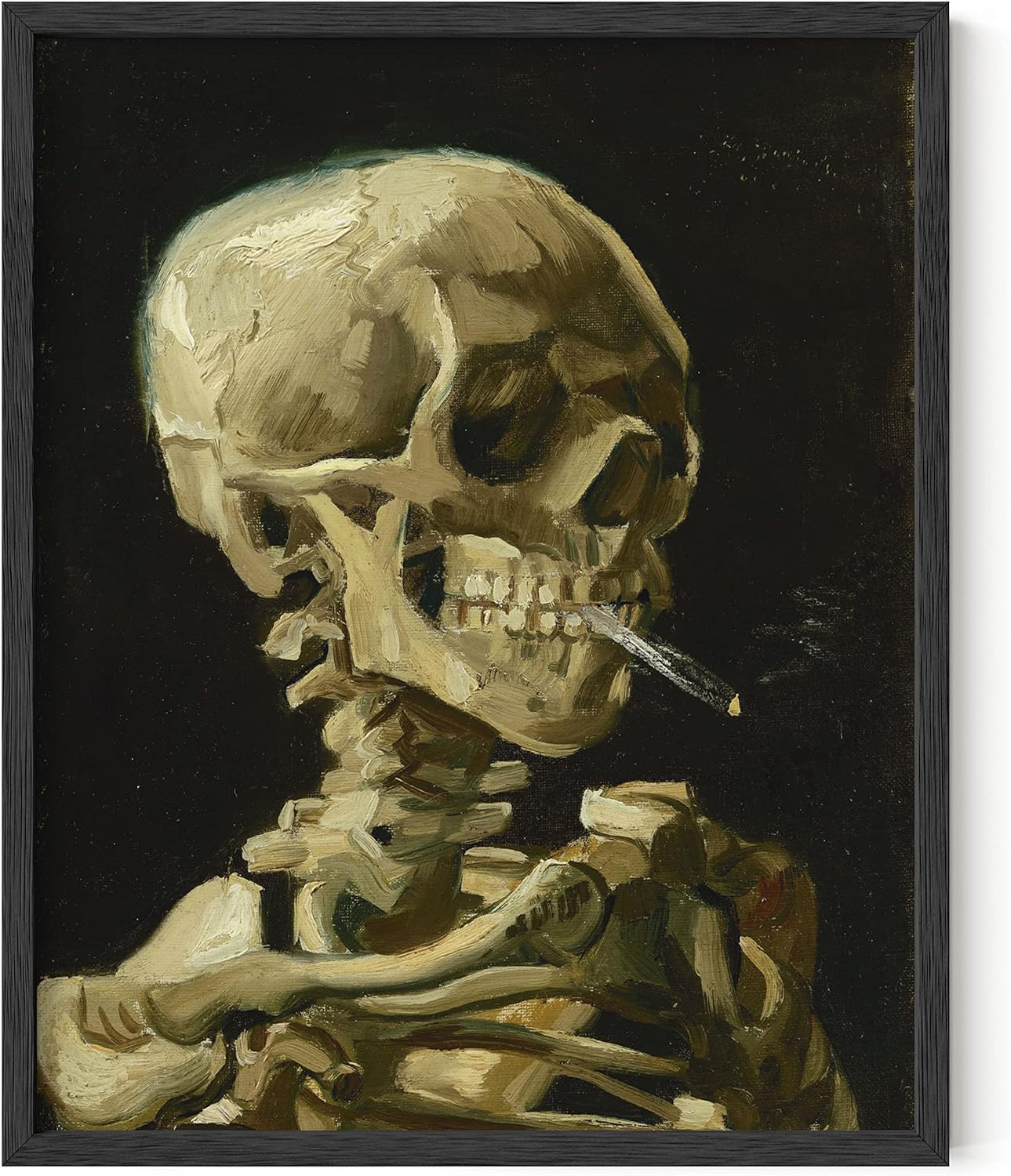 HAUS AND HUES Van Gogh Skeleton Cigarette Poster - Van Gogh Skull with ...