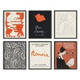 thumbnail image 1 of HAUS AND HUES Vintage Art Wall Decor- Set of 6 Red Art Painting, Vintage Posters for Room Aesthetic, William Morris Wall Art, Red and Black Wall Decor, Picasso Wall Art, (8x10, Framed Black), 1 of 6