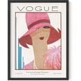 thumbnail image 1 of HAUS AND HUES Vintage Vogue Poster Fashion Wall Art - Pink Posters Vintage Art Prints, Glamorous Wall Decor, Glam Room Decor Vintage Wall Art, Vintage Vogue Posters Glam Wall Decor (Unframed 12x16), 1 of 6