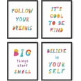 thumbnail image 1 of HAUS AND HUES Wall Quotes for Kids Decor - Kids Playroom Motivational Posters & Kids Inspirational Wall Art, Kids Bathroom Wall Decor, Childrens Room Decor Girl Wall Decor (Framed Black 11x14), 1 of 6