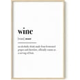 thumbnail image 1 of HAUS AND HUES Wine Prints Wall Art – Funny Wall Decor Wine Quotes Funny Posters For College Posters For Dorms Funny Wall Prints Wine Bar Decor Wine Theme Wine Dictionary (Framed Beige, 24x36), 1 of 6