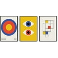 thumbnail image 1 of HAUS AND HUES Yellow and Blue Art - Set of 6 Geometric Pictures for Wall, Modern Art, Abstract Art, Colorful Art, Yellow and Blue Artwork, Neutral Wall Art, Colorful Wall Art (Unframed, 24x36), 1 of 6