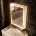 thumbnail image 1 of HAUSCHEN HOME 32x24 inch LED Lighted Medicine Cabinet with Mirror, Moisture-Resistant Wood, Stepless Dimmable, 3000K/5500K, Defogger, Adjustable Shelf, Flat-Pack Design – Assembly Required, 1 of 10