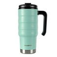 thumbnail image 1 of HAUSHOF 24 oz Travel Mug, Stainless Double Wall Vacuum Insulated Tumbler with Handle & Spill Proof Twist On Flip Lid and Wide Mouth, BPA Free, 1 of 3