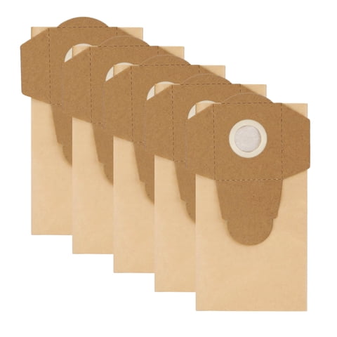 HAUSHOF 5-Pack Disposable Dust Bags, Paper Vacuum Bags Replacement for HAUSHOF 4 Gallon Garage Wet/Dry Vacuum HH25022A, Compatible with Canister Vacuum Accessories