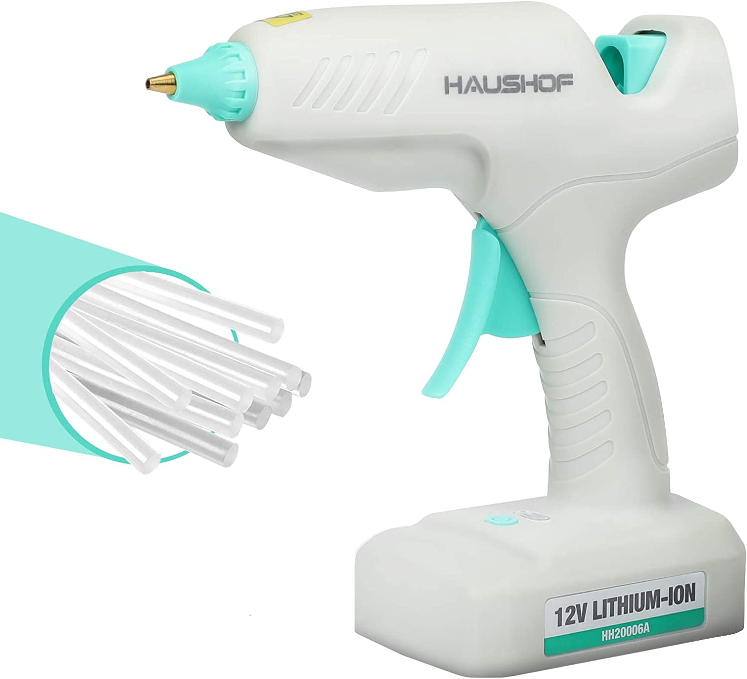 Cordless Hot Glue Gun, Full-Size 80 & 120W, Stand-Up Large Anti-Dripping  Dual High Temp With 10 Glue Sticks for Craft DIY Repair
