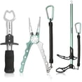 thumbnail image 1 of HAUSHOF Fishing Tool Kit, 3-Piece Stainless Steel Set with Fish Lip Gripper, Hook Remover & Pliers, Corrosion-Resistant with Lanyard, 1 of 9