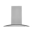 thumbnail image 1 of Hauslane | Chef Series IS-200 36" Modern Island Range Hood | Contemporary Tempered Glass | Powerful Suction with Maximum Coverage, LED, and Baffle Filters | Fits 6” Round Duct or Recirculation, 1 of 11