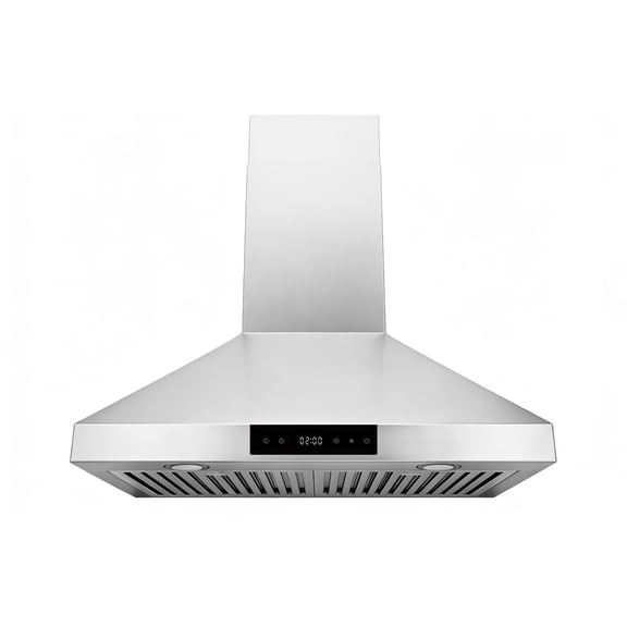 Hauslane Chef Series WM-538 30" Convertible Wall Mount Range Hood - Stainless Steel, 3-Speed, 860 CFM, Touch, LED, Baffle Filters