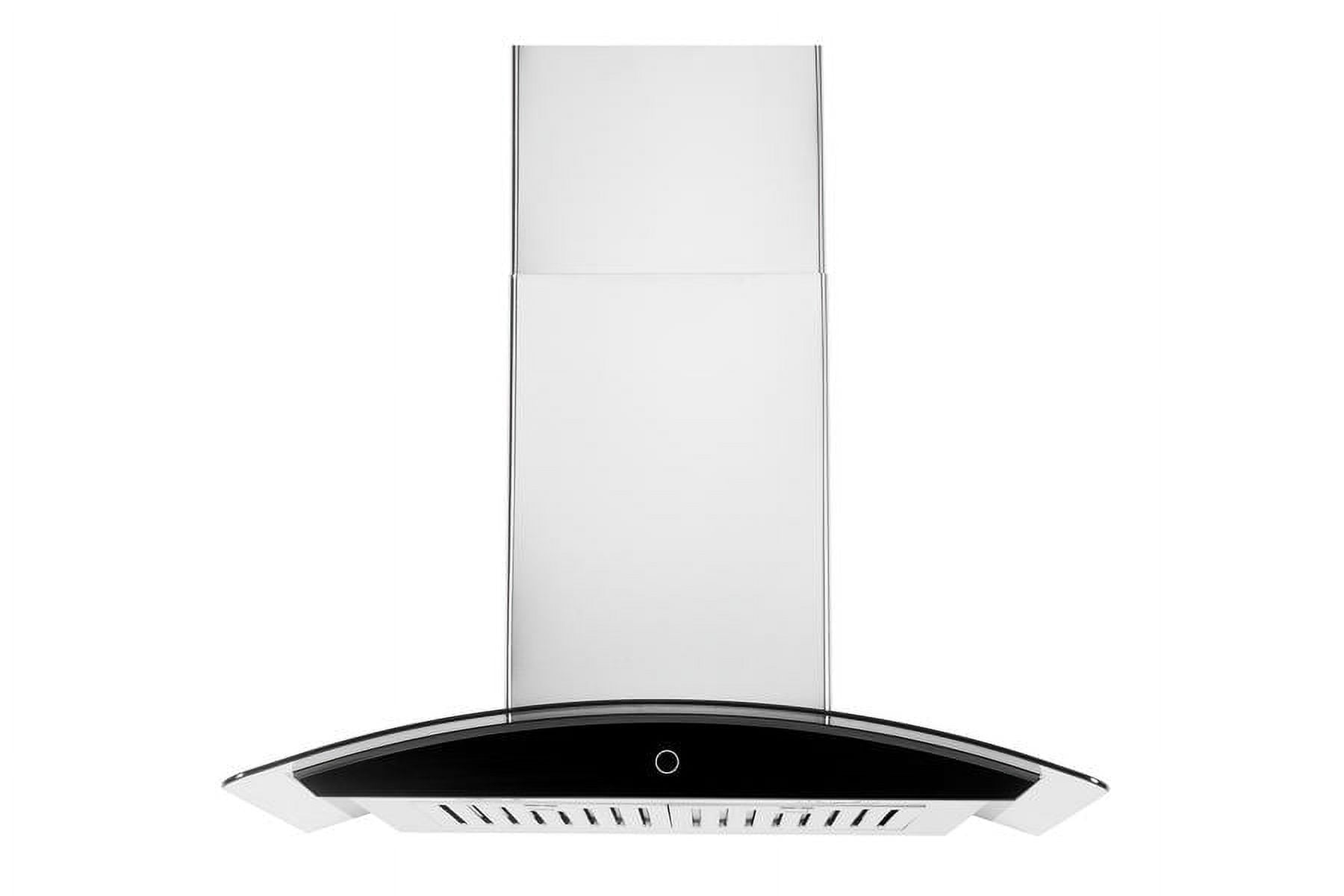 36" Stainless Steel Convertible Wall Mount Range Hood with Charcoal Filter
