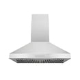 thumbnail image 1 of Hauslane Wall Mount Range Hood 30 Inch, Pro Model, Stainless Steel Range Hood, Strong Suction, Changeable LED Lamps, 6” Duct or Ductless, Kitchen Hood Vent, Stove Hood Vent, 1 of 11