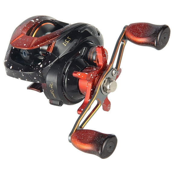 HAUT TON FIRE Aluminum Baitcasting Reel 7.2:1 Gear Ratio Ultra Light Smooth 4+1BB 22Lbs Drag System For Saltwater Freshwater