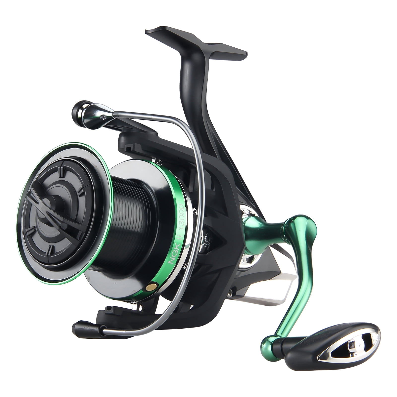 HAUT TON NGKII15000 Spinning Reel, 6+1BB Metal Surf Fishing Reels, 4.8:1 Gear Ratio 55lbs Drag Heavy Long Casting Inshore Saltwater Monster Fish