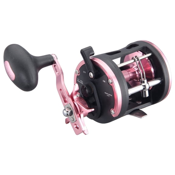 HAUT TON Vortex Baitcasting Fishing Reels, Saltwater Inshore Surf Trolling Reel, Round Baitcaster Reel Up to 44LBS Powerful Max Drag, Conventional Reel for Catfish, Musky, Salmon