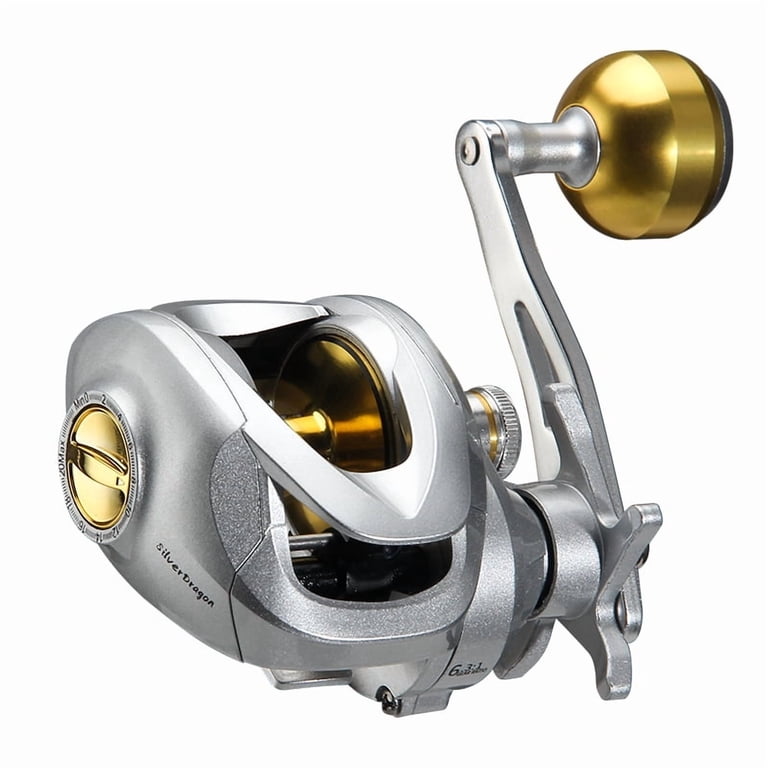 baitcaster high speed reels HAUT TON YL200 Metal Baitcasting Reels, 6.3:1 High Speed Gear Ratio, 12KG  Max Drag, Perfect For Freshwater & Saltwater Fishing