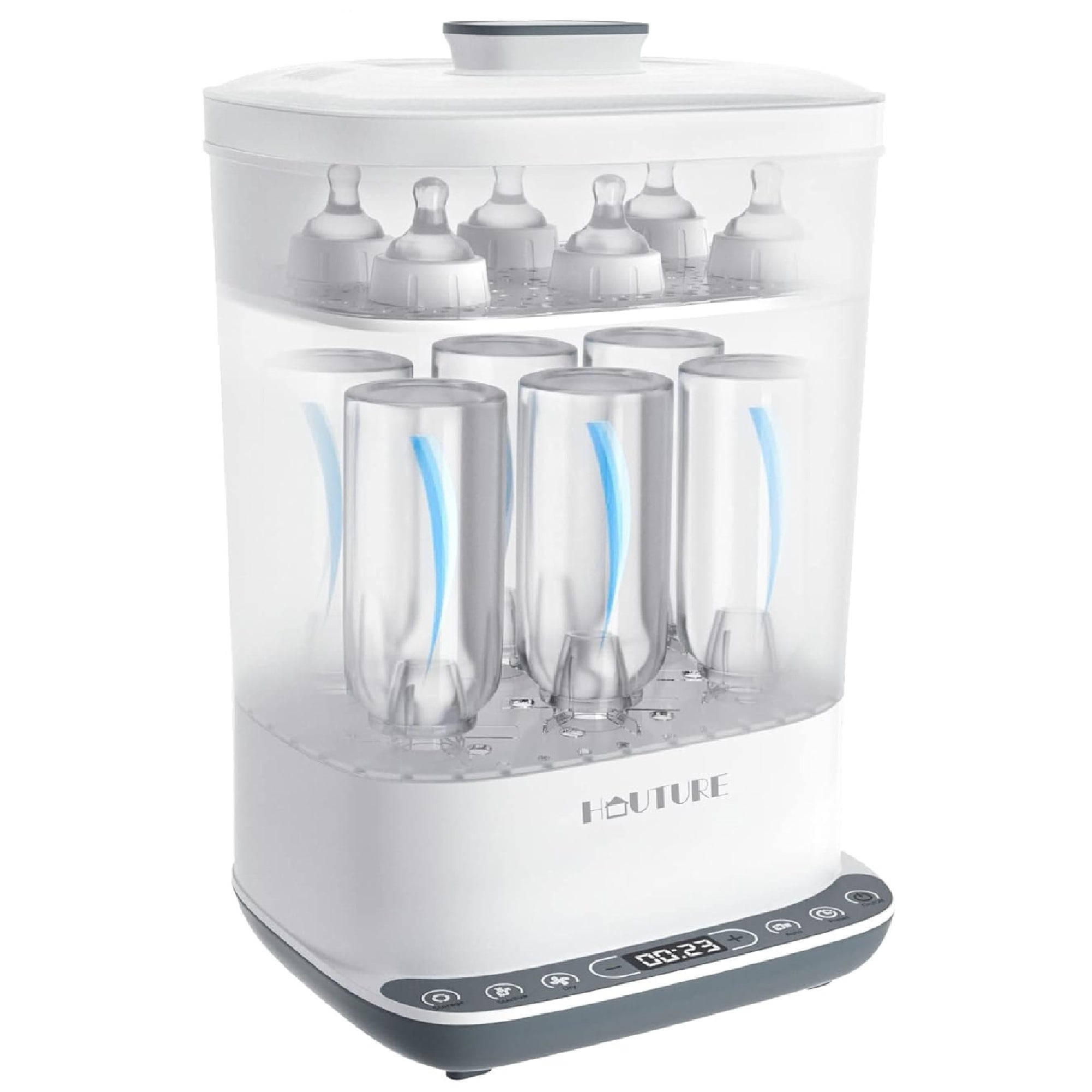 Hauture Bottle Sterilizer and Dryer, 6-in-1 Steam Sterilizer