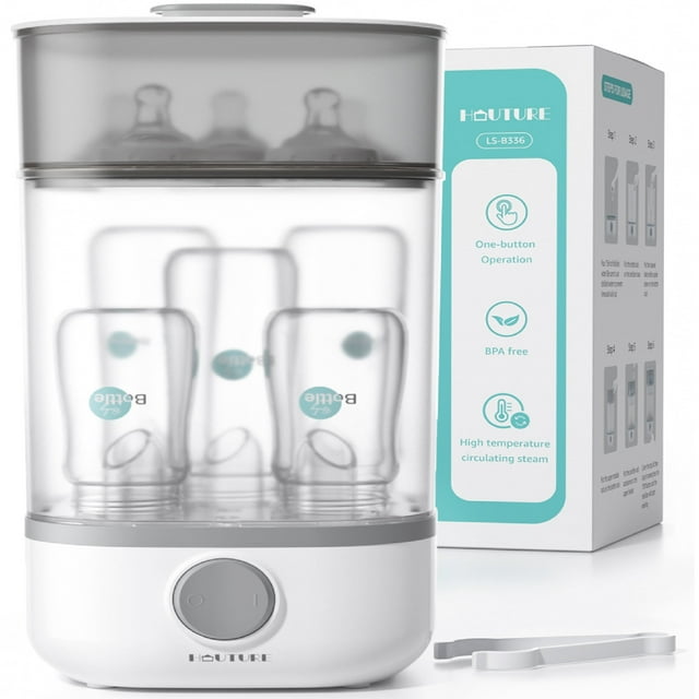 HAUTURE Bottle Sterilizer, 8in1 Electric Steam Baby Bottle Sterilizer