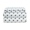 thumbnail image 1 of HAUZER HOME FARMHOUSE STENCIL BLACK 100% Cotton Printed Sheet Set, 1 of 3