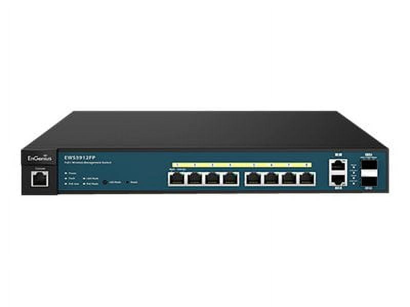 EnGenius Neutron Series EWS5912FP - Switch - managed - 8 x 10/100/1000 (PoE+) + 2 x SFP + 2 x 10/100/1000 - desktop, rack-mountable - PoE+ (130 W)