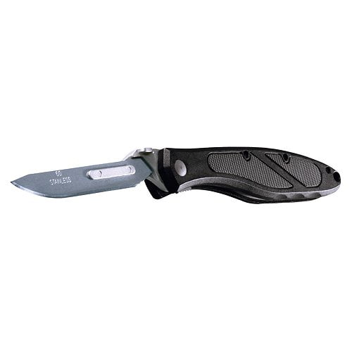 HAVALON PIRANTA FIELD KNIFE 2.75" STAINLESS STEEL REPLACEABLE POLYMER BLK