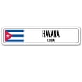 thumbnail image 1 of HAVANA CUBA Street Sign Cuban flag city country road wall gift, 1 of 5