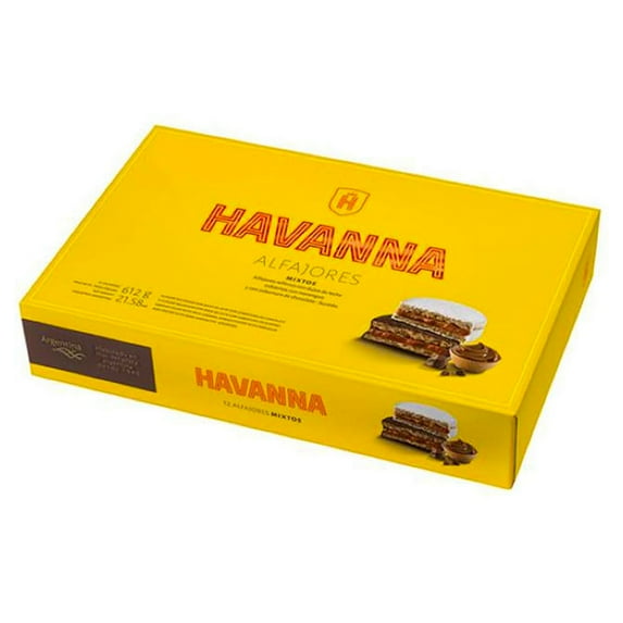 HAVANNA Alfajores - Milk Chocolate and Meringue Dulce de Leche - 12 Alfajores