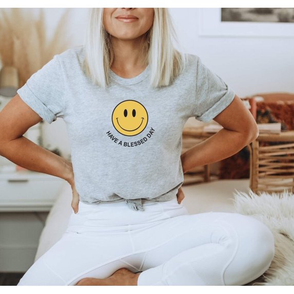 HAVE A BLESSED DAY sleeve Tees