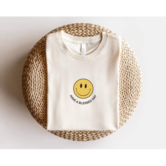 HAVE A BLESSED DAY sleeve Tees