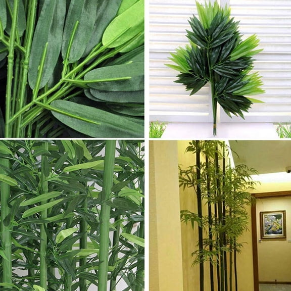 HAVELOR Artificial Bamboo Leaves, 10-Pack 18-Inch Green Foliage, Realistic Home Decor, Perfect for Vase Arrangements and Centerpieces(green,10pcs)