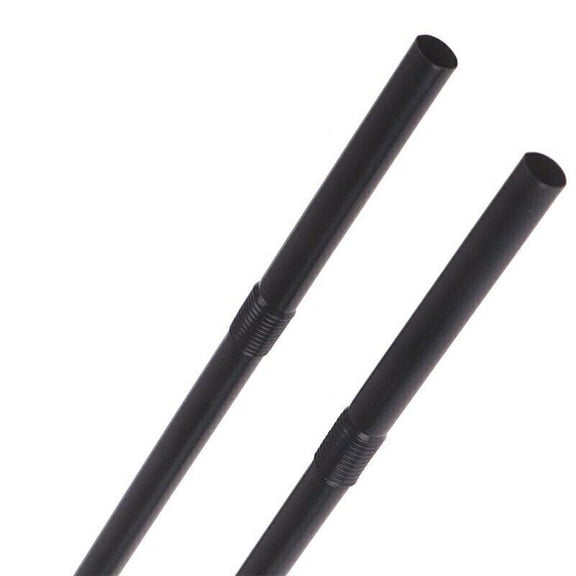 HAVELOR Black Plastic Cocktail Straws, 8.3 Inches Long, 100-Pack, Perfect for Smoothies and Party Drinks, Ideal for Home Bars and Outdoor Gatherings(black,100pcs)