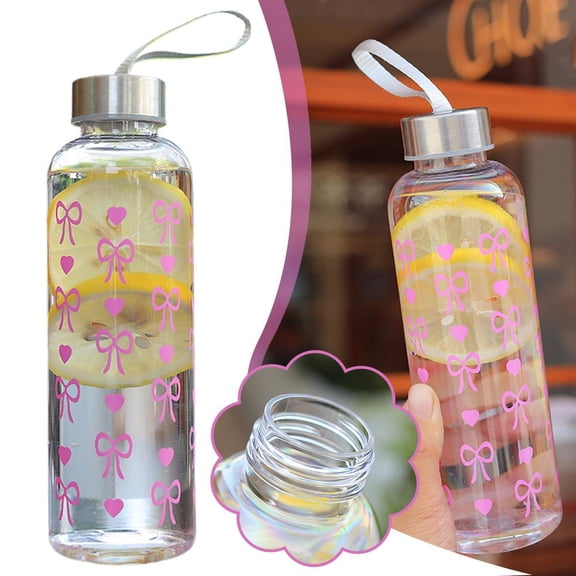 HAVELOR Bow Tie Design Plastic Mug, 8.19x2.54 in, 18.6 oz Capacity, Large Volume for Daily Drinks, Ideal for Parties and Creative Gifting(Pink,550ml)