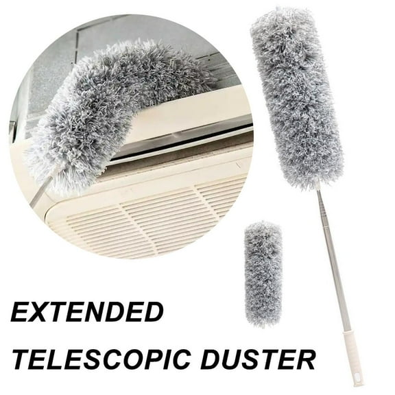 HAVELOR Extended Telescopic Duster with 9.18 ft Pole, Reaches High Ceilings and Fans, Ideal for Dusting Hard-to-Reach Areas(white,1 set)