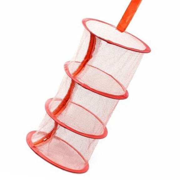 HAVELOR Foldable Mesh Drying Basket, 8.7 x 21.7 in, Strong Ventilated Storage for Delicates, Space-Saving Laundry and Kitchen Organizer(coffee,One-size)