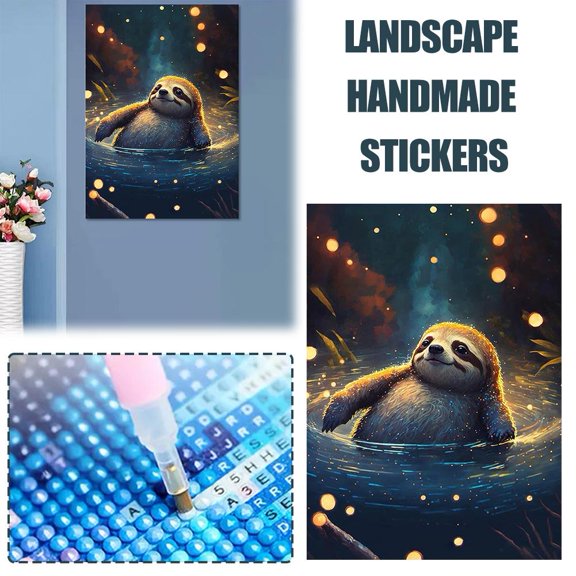 HAVELOR Oil Canvas Landscape Sticker Kit, 11.81 x 15.75 in, Create Unique Personalized Scenic Art, Perfect for DIY Home Decor and Craft Projects(DRA198,1set)