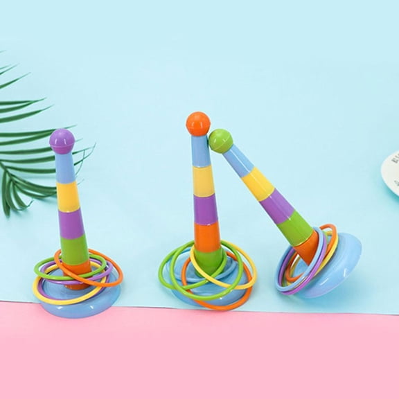 HAVELOR Parrot Training Rings Toy, 2.8 x 6.3 inch Plastic Rings, Interactive Intelligence Game, Develops Bird Coordination and Curiosity(1 set,One-size)