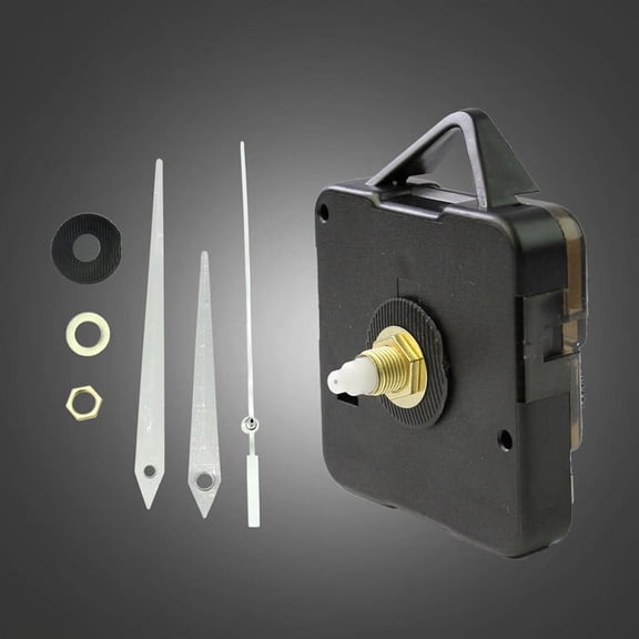 HAVELOR Quartz Clock Movement Kit, 3.2 x 2.2 x 0.6 in Plastic/Aluminum Mechanism, Easy DIY Installation for Custom Clocks, Perfect for Repairing or Creating Wall and Craft Clocks(black,1)