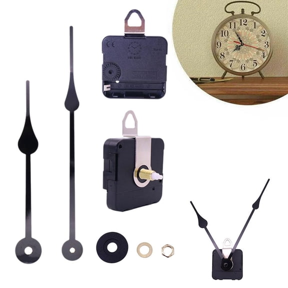 HAVELOR Quartz Clock Movement Mechanism, 18.8 x 20.4 inch Face Size, Accurate and Long-Lasting Timekeeping, Perfect for DIY Wall Clock Projects(Black,1pcs)
