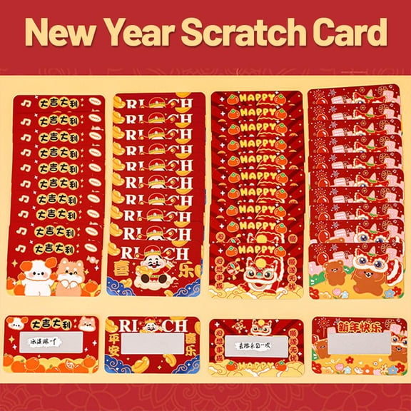 HAVELOR Red Scratch-Off Cards, 10-Pack with Protective Film, Reveal Prizes or Messages for Parties and Promotions(thought,1set)