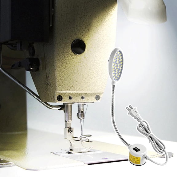 HAVELOR Sewing Machine Light with 30% Brighter LED, 8.27 Inch Bendable Gooseneck, for Precise Stitching and Night Sewing Projects(30 lights,EU)