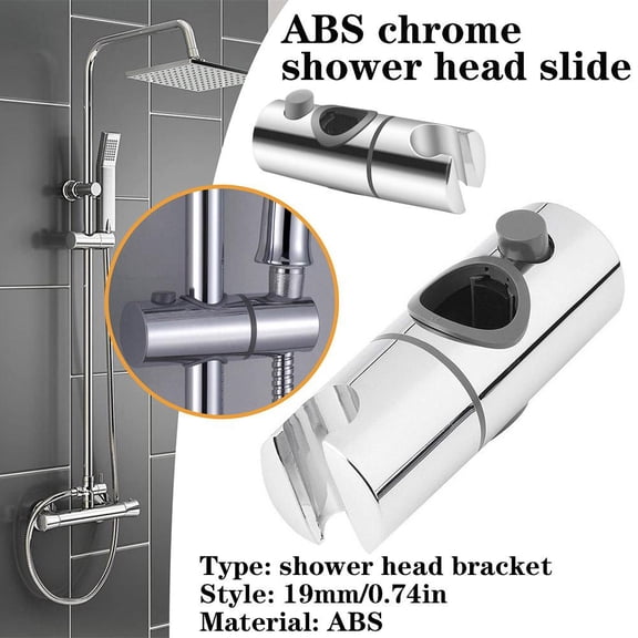 HAVELOR Shower Head Bracket, 0.75 in Diameter, Height & Angle Adjustable, Secure Mount for Shower Hose, Perfect for Bathroom Renovation and Upgrades(silver,One-size)