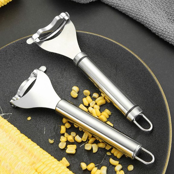 HAVELOR Stainless Steel Corn Kernel Stripper, Effortlessly Remove Kernels from Cob, Perfect for Canning or Meal Prep(White,1pcs)