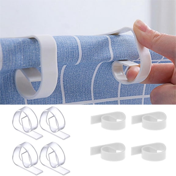 HAVELOR Tablecloth Clips, 4-Pack 1.9x1.4x0.5 in ABS, Secure Table Linens from Wind, Ideal for Outdoor Parties and Picnics(Transparent,One-size)