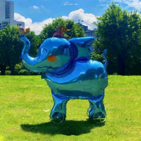 HAVELOR Walking Animal Balloons, 31.5 in Tall, Helium-Free with Pull Rope, Interactive Playmate for Kids' Birthday Parties and Festive Gatherings(Kitten,1set)