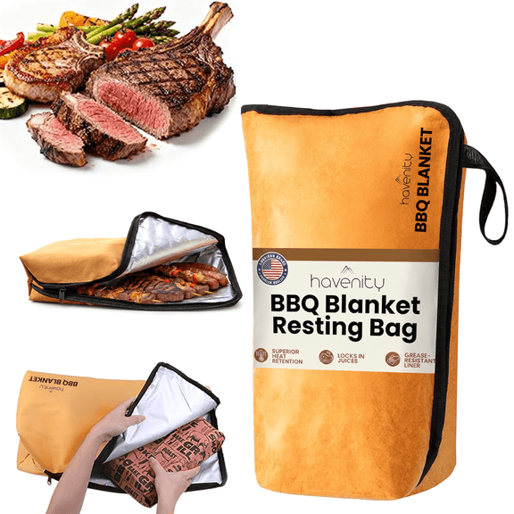 BBQ Blanket Meat Resting Bag – Reusable Insulated Pouch for Smoking Brisket, Beef & Pork – Essential Grilling Accessory Gift